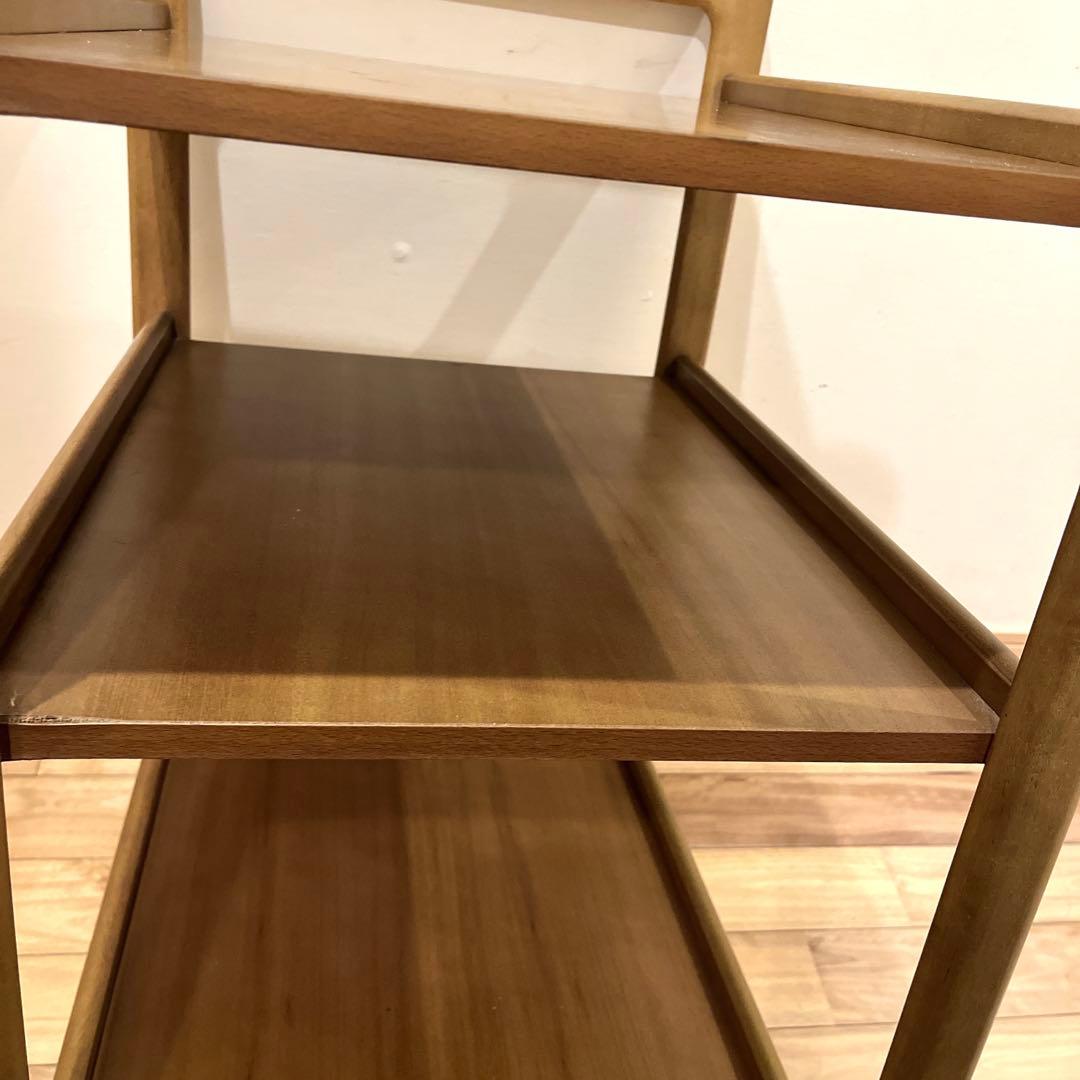 カリモク karimoku キッチンワゴン　キャスター　木製　高級　3段