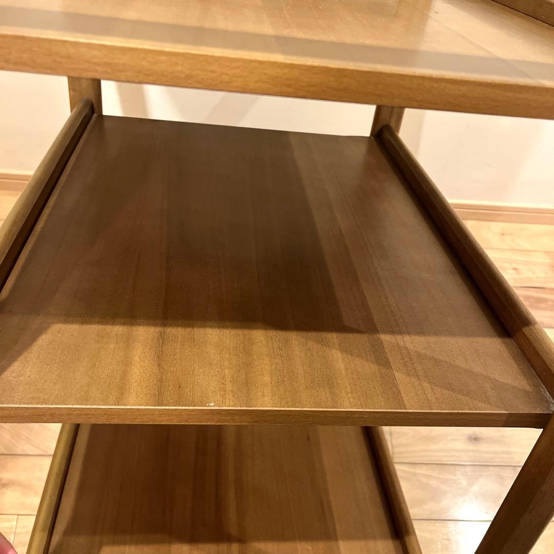 カリモク karimoku キッチンワゴン　キャスター　木製　高級　3段