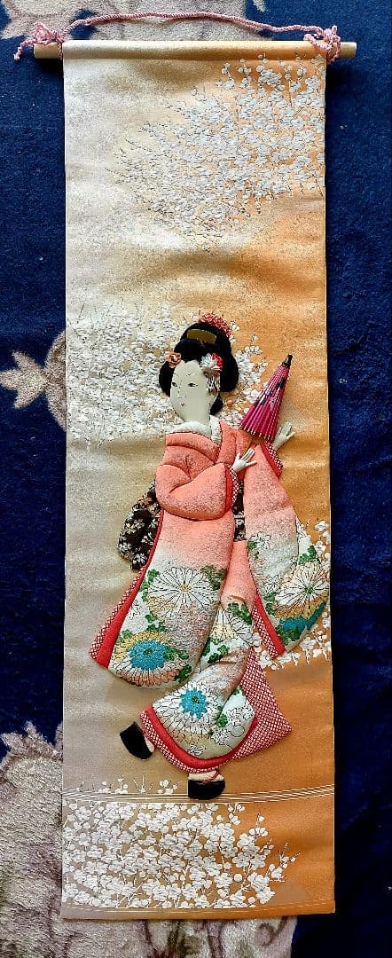 押絵、タペストリー、年中飾り　「舞妓」