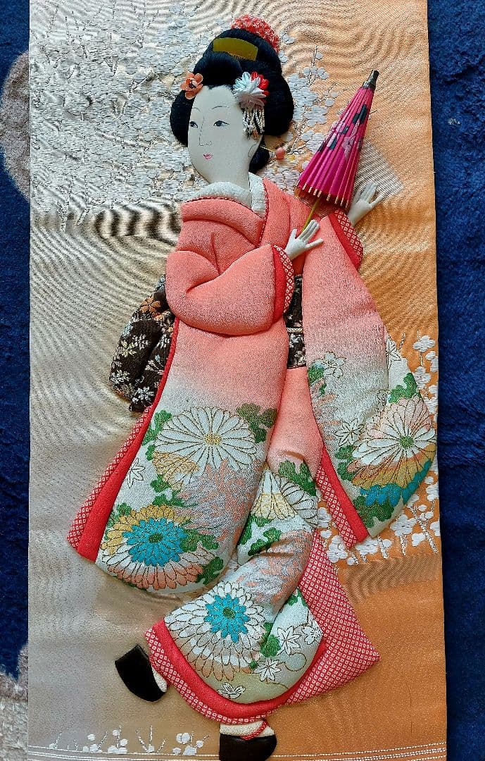 押絵、タペストリー、年中飾り　「舞妓」