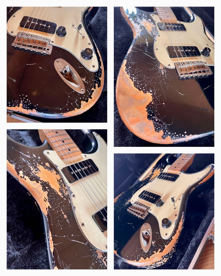 ハードレリック P-90×2 ストラトキャスタータイプ 60s アルダーボディ