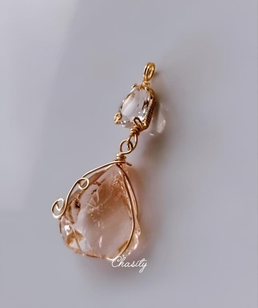 Kgf14 希少 アンダラ エトワールペーシュ 宝石ルース モルガナイト