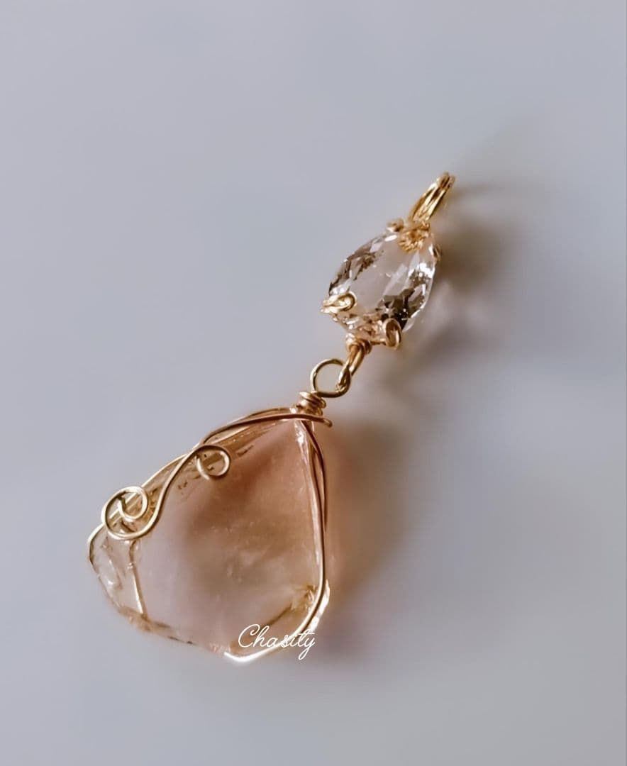 Kgf14 希少 アンダラ エトワールペーシュ 宝石ルース モルガナイト