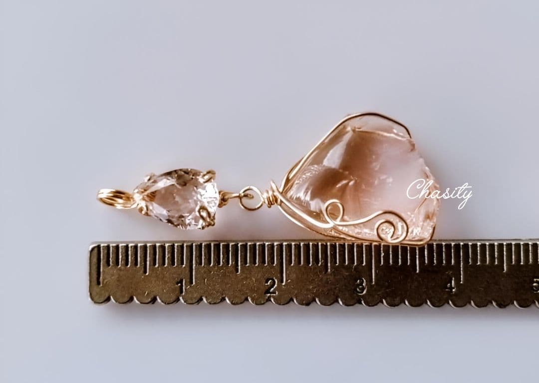 Kgf14 希少 アンダラ エトワールペーシュ 宝石ルース モルガナイト