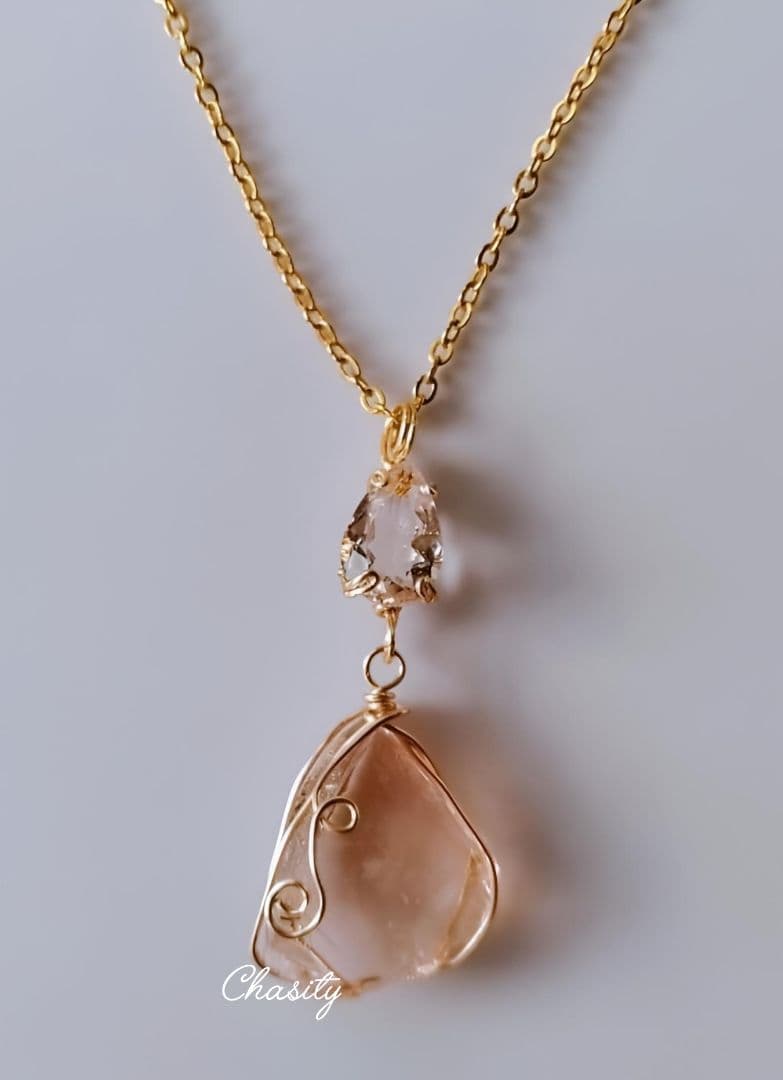 Kgf14 希少 アンダラ エトワールペーシュ 宝石ルース モルガナイト