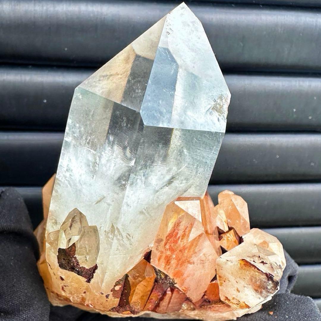 高透明度❗️レインボー♡超綺麗ライモナイト☆パイナップルピンククラスターA1545