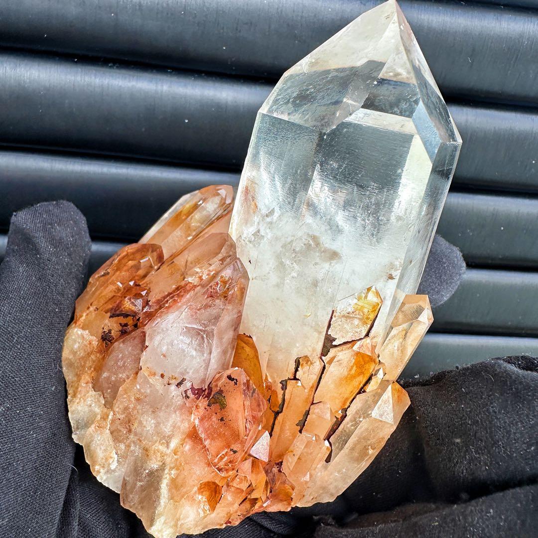 高透明度❗️レインボー♡超綺麗ライモナイト☆パイナップルピンククラスターA1545