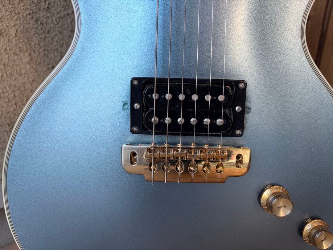 極太ネック】Epiphone LesPaulCustomペルハムブルーJJN改 - メルカリ