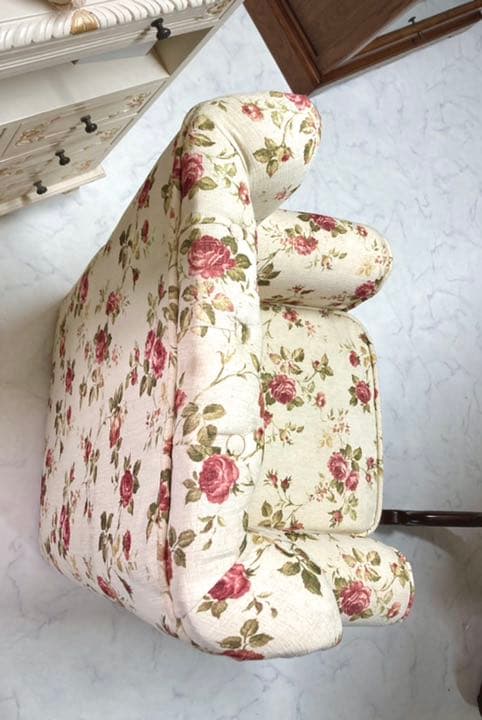 最終価格！新品 ロココ調　お姫様家具　ヨーロッパ家具　ウィングソファ　1人掛け