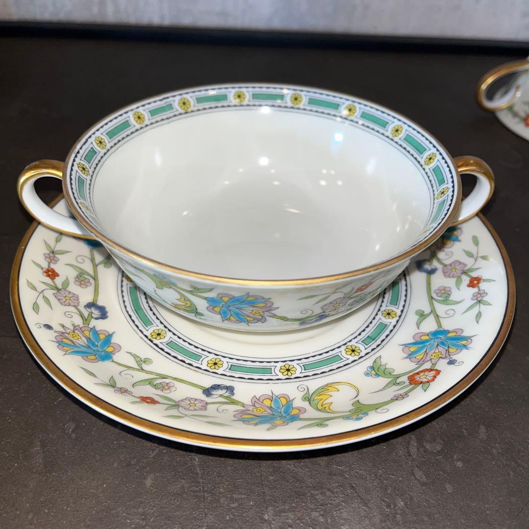 オールドノリタケ　スープカップ　ソーサー　3客