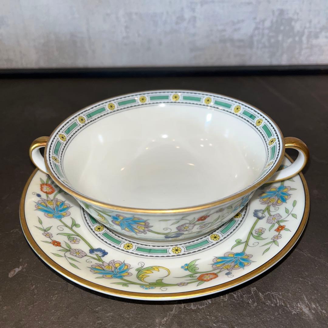 オールドノリタケ　スープカップ　ソーサー　3客