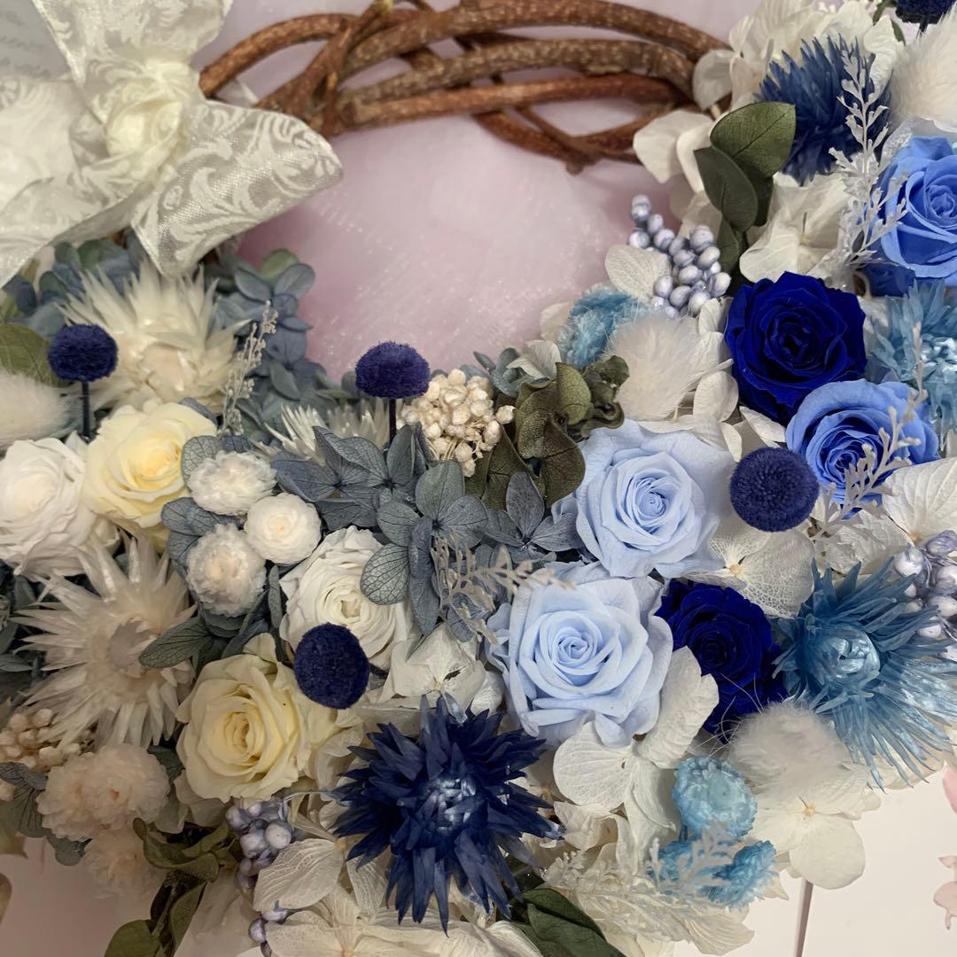 プリザーブドフラワーリース♡レーシー＆リュクスなリース