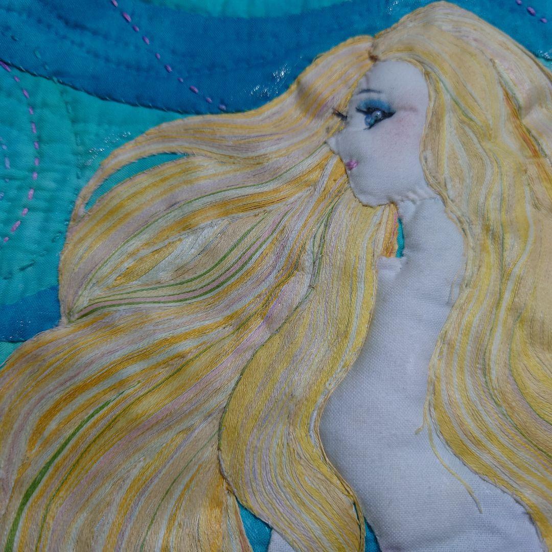 ハワイアンキルトミニタペストリー(マーメイド)