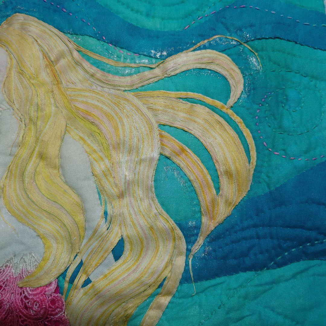 ハワイアンキルトミニタペストリー(マーメイド)