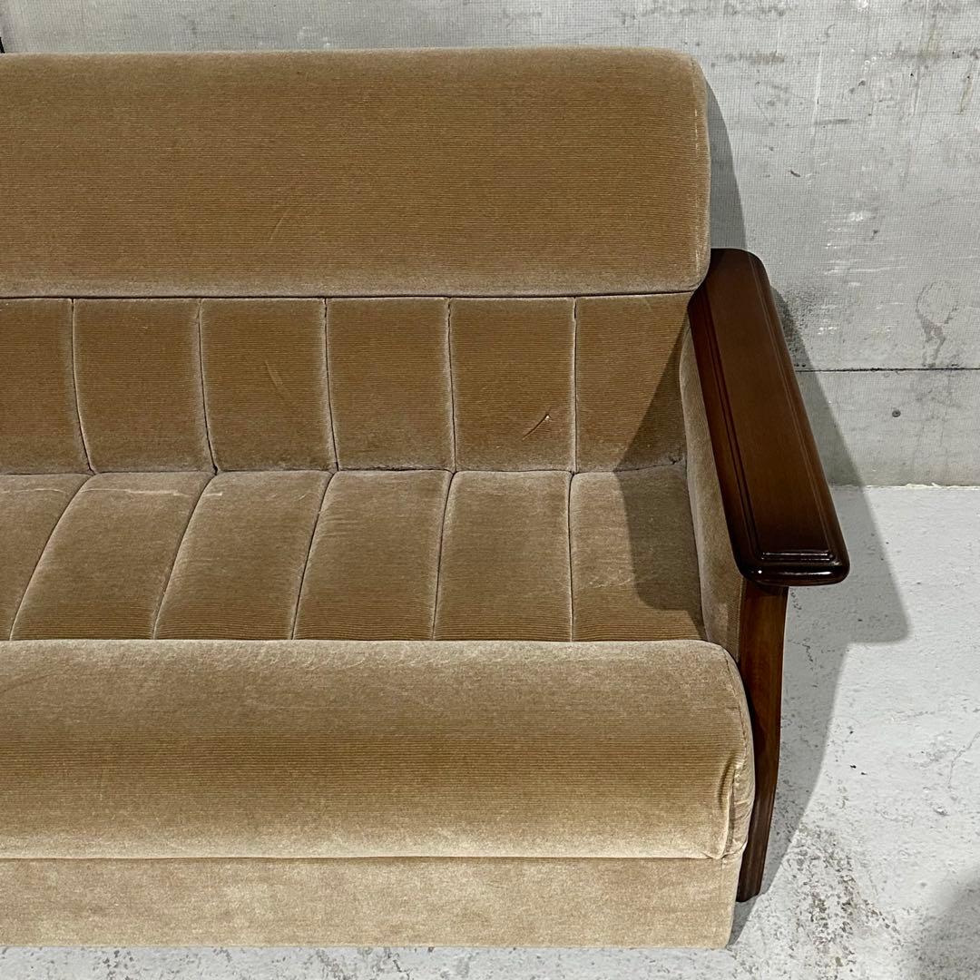 ✦70s✦maruni マルニ ミッドセンチュリー 昭和レトロ ソファー ベロア