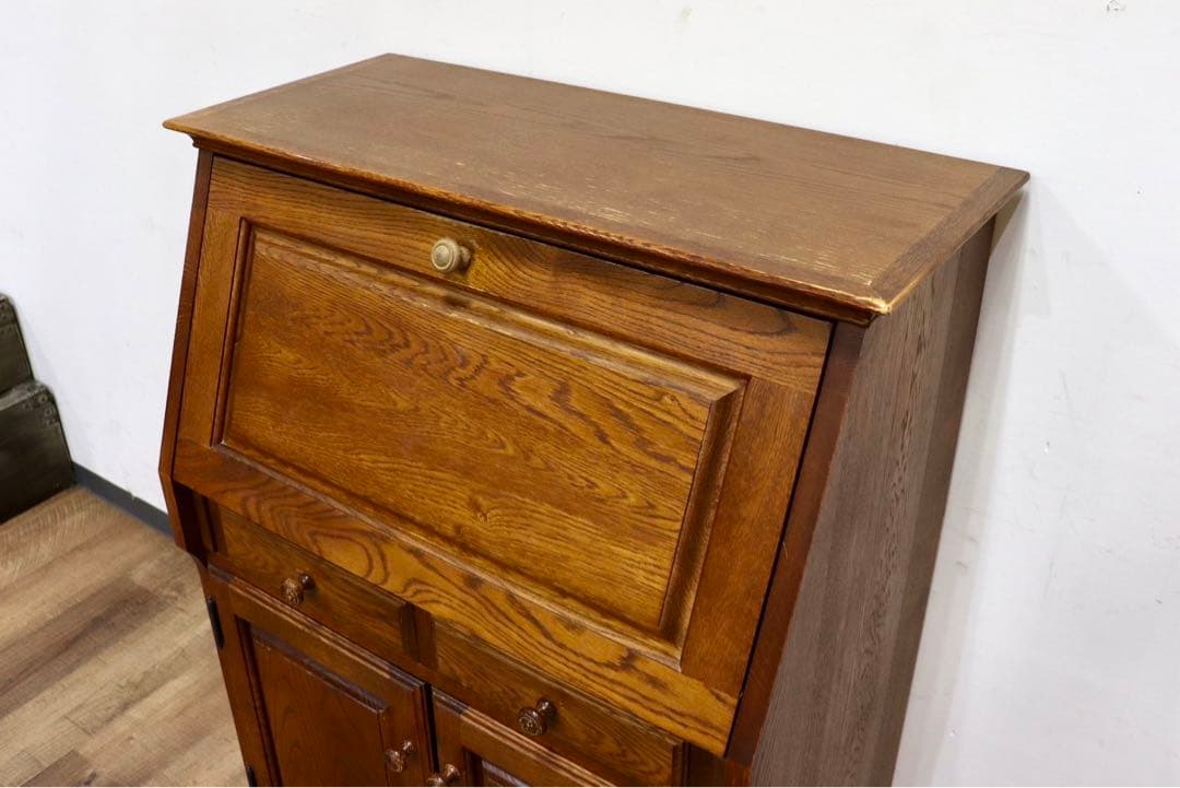 GMHH422○勇峰工芸 ライティングビューロー デスク 机 ライティング