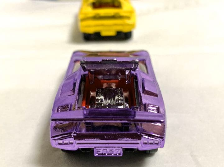 青箱トミカ ランボルギーニLP500S 二台セット 紫メッキ&黄色 - メルカリ