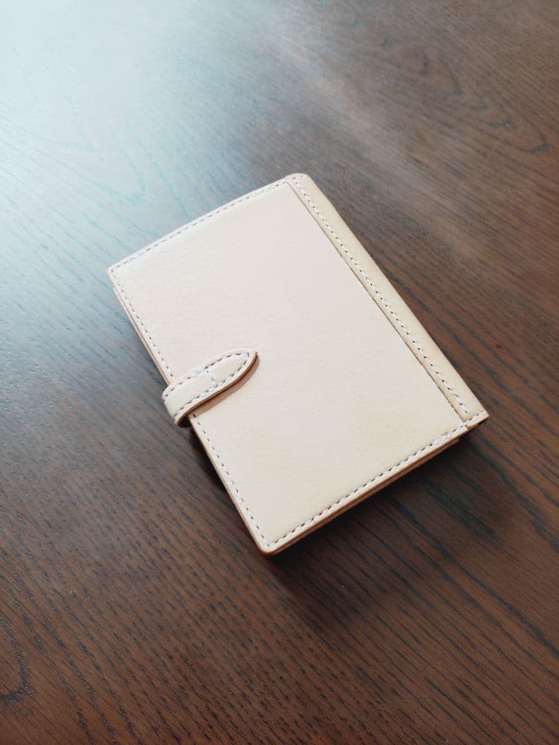 薔薇のシステム手帳　ミニ6 　革カービング