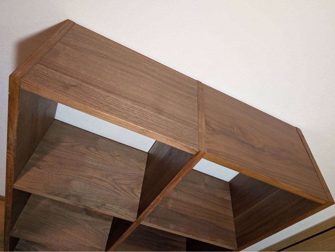 ■送料込■無印良品 MUJI スタッキングシェルフ ウォールナット 棚 家具収納