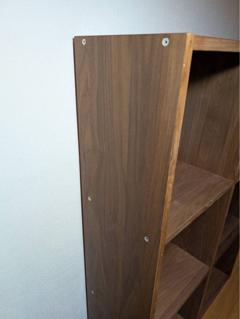 ■送料込■無印良品 MUJI スタッキングシェルフ ウォールナット 棚 家具収納