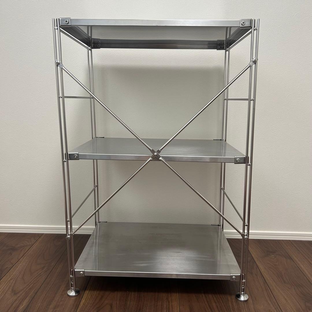 無印良品　ステンレスユニットシェルフ　ステンレス棚セット　小