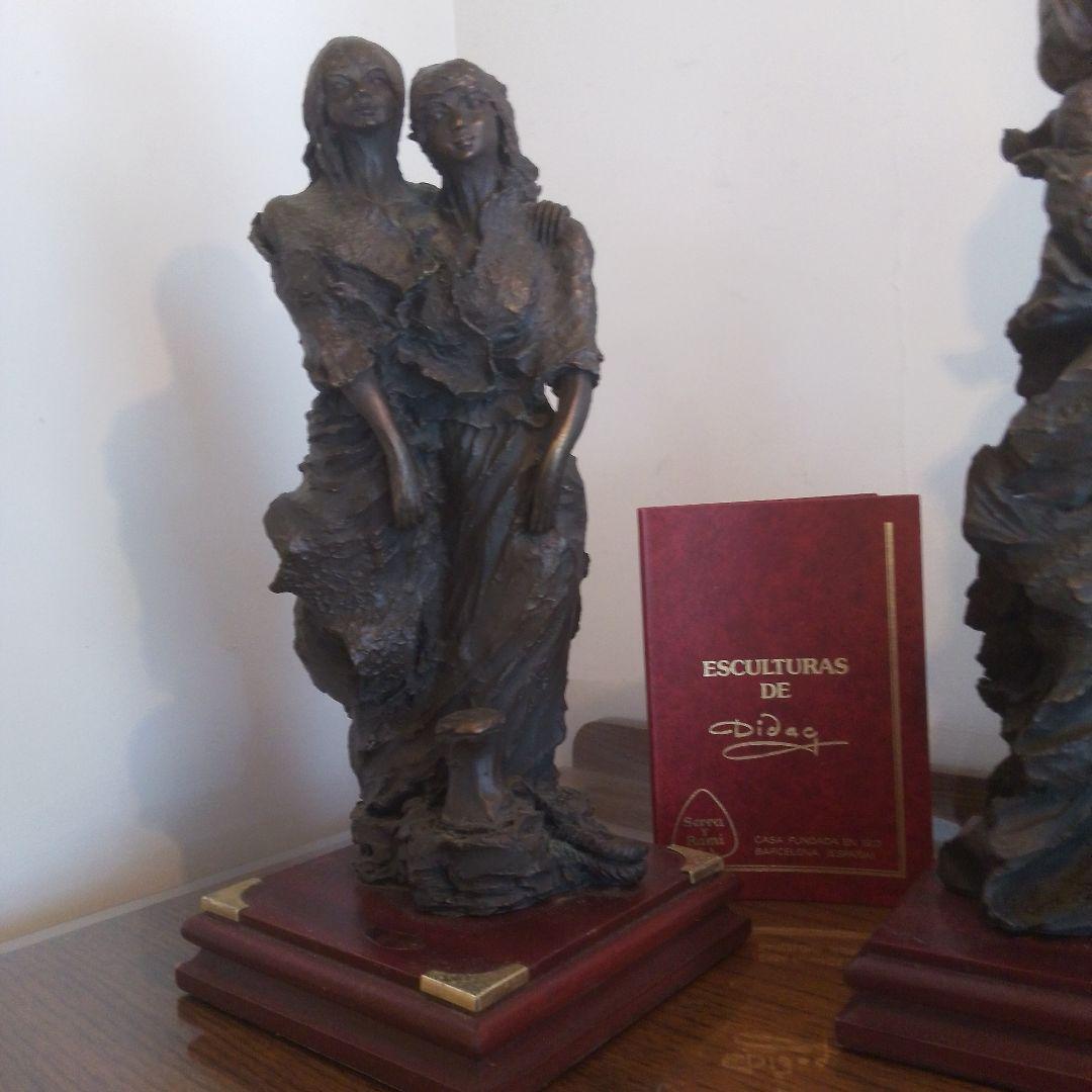ブロンズ像スペイン彫刻家Didac　二点まとめて　保証書有り　本土のみ資産価値有