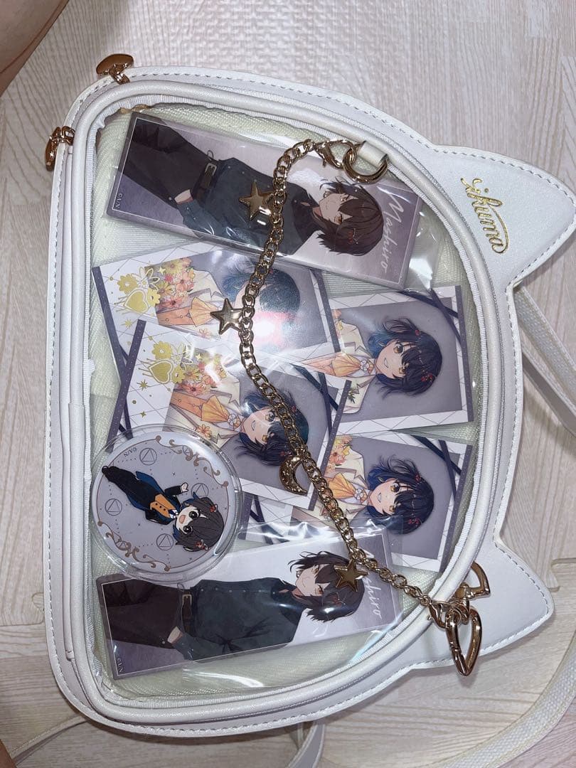 痛バック 痛バ にじさんじ ましろ爻 グッズ付き 猫耳痛バック - メルカリ