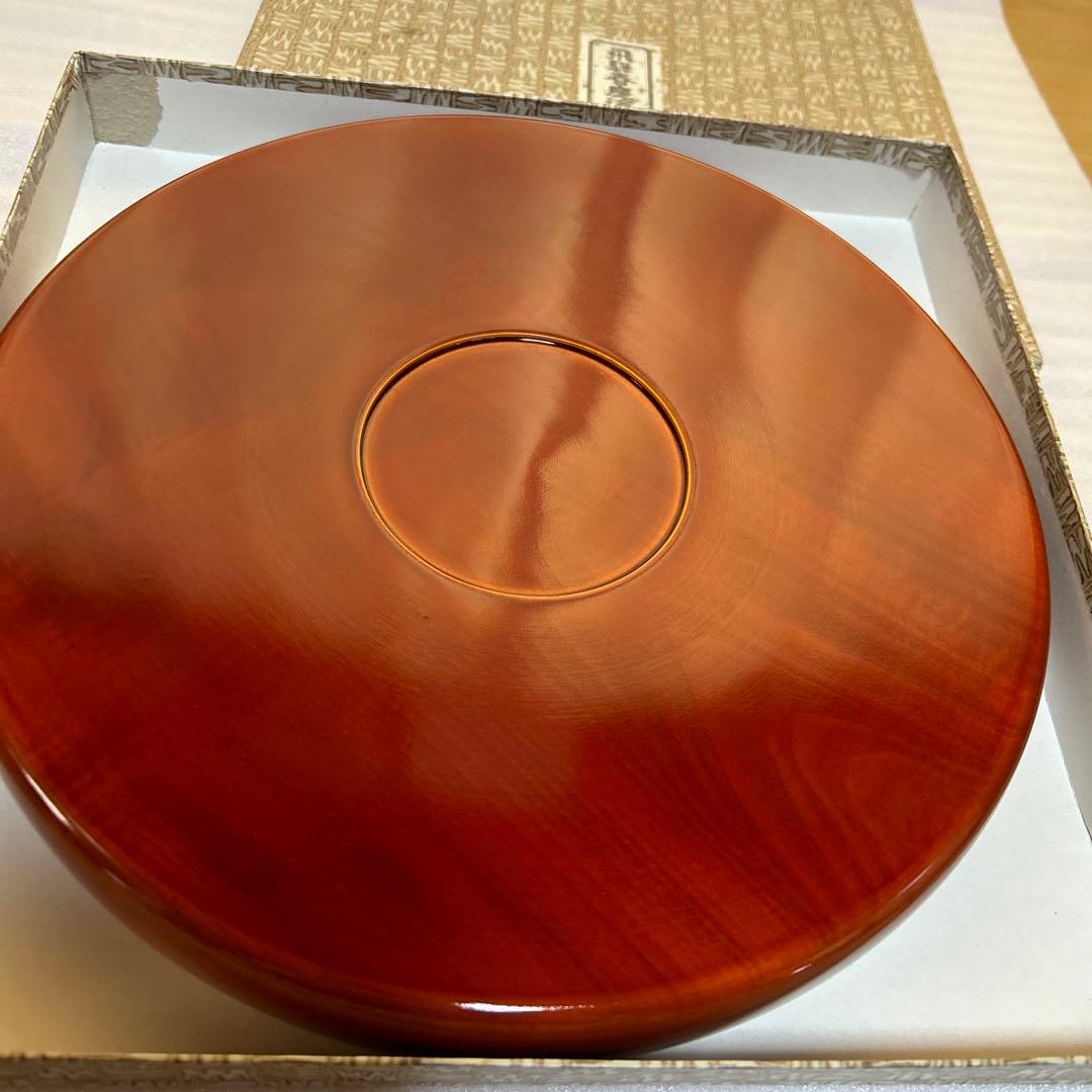 飛騨春慶　丸盆