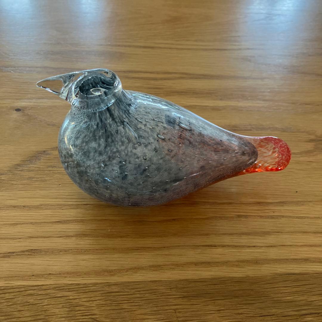 Oiva Toikka Napapiirin lasi 希少　Kuukkeli