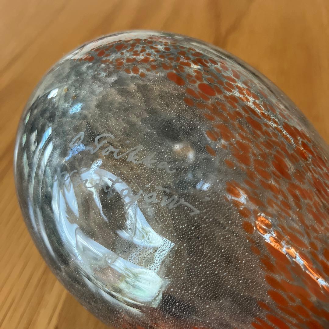 Oiva Toikka Napapiirin lasi 希少　Kuukkeli