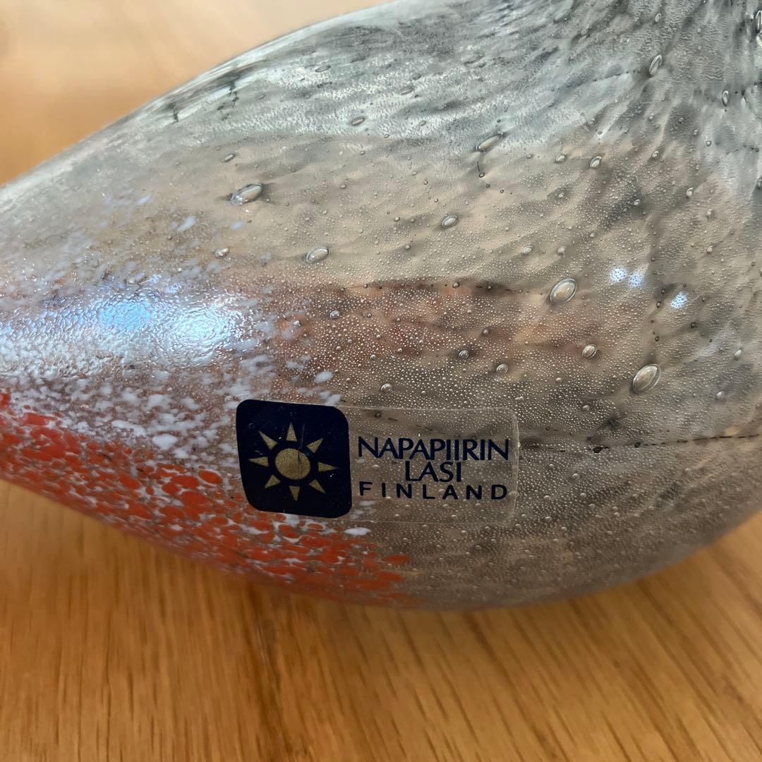 Oiva Toikka Napapiirin lasi 希少　Kuukkeli