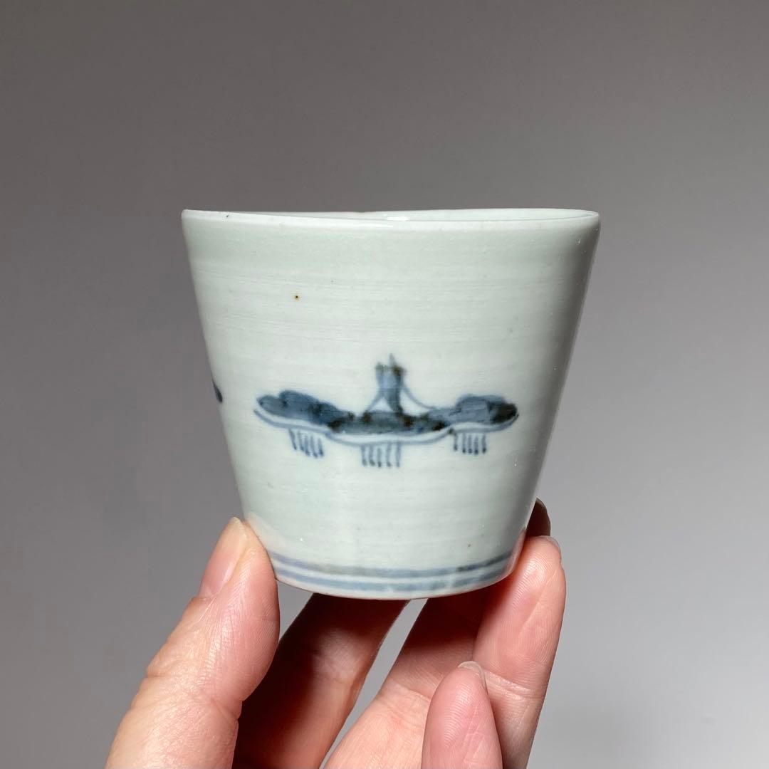 古伊万里蕎麦猪口 帆掛船と松 江戸中期 - メルカリ