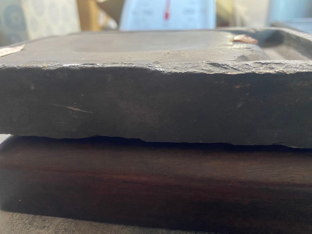 中国硯　端渓　唐木ケース　骨董品　時代物