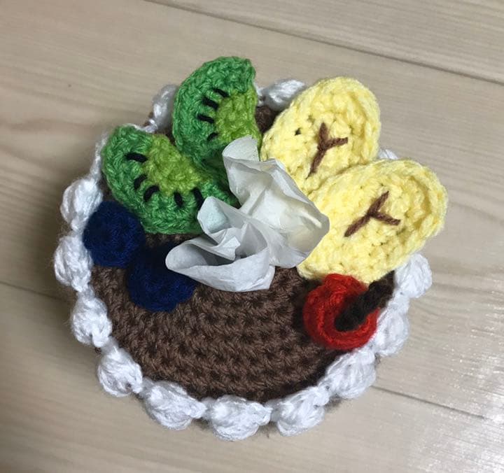 トイレットペーパー　カバー　ティッシュカバー　パンケーキ　フルーツ