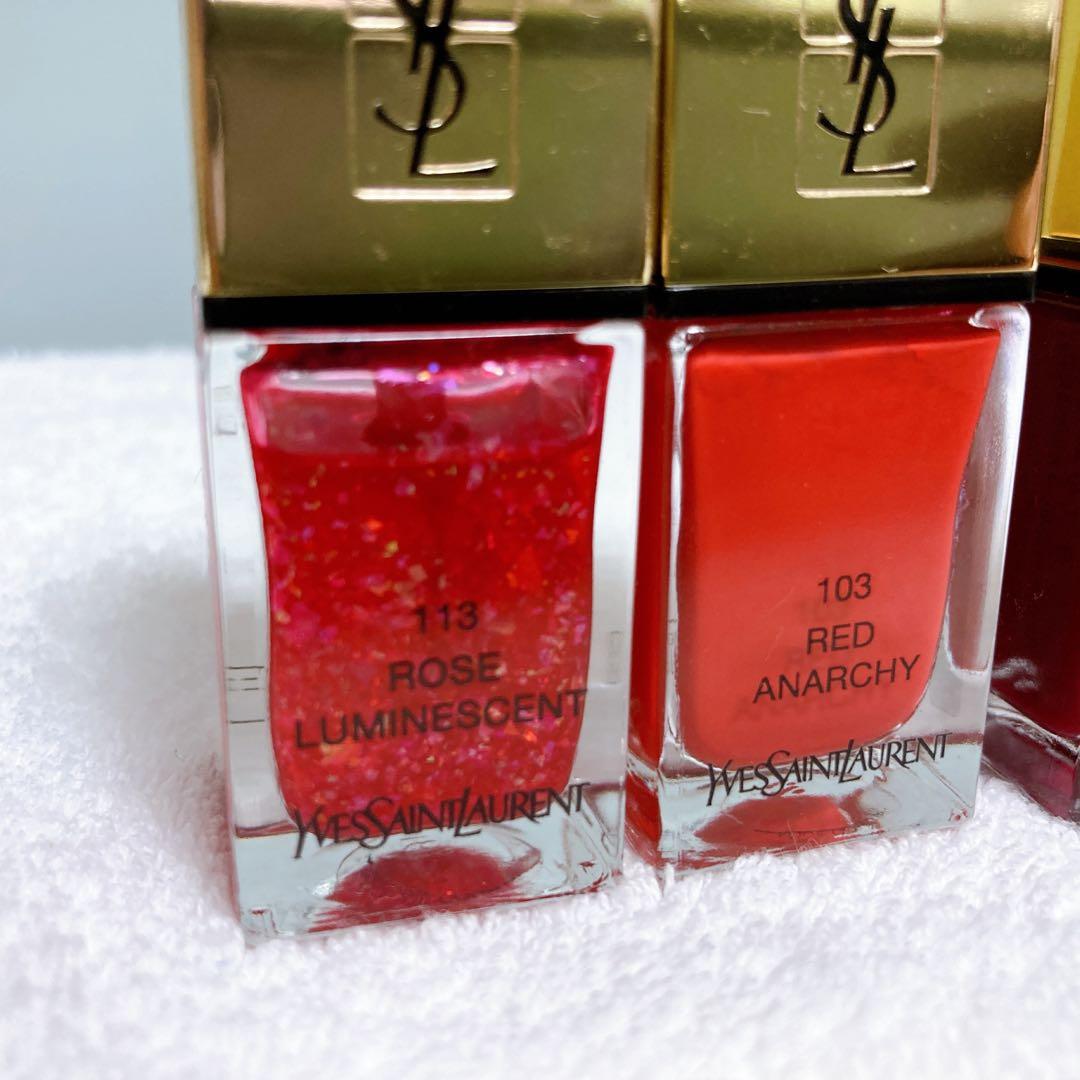 【新品未使用2本＋ほぼ新品2】イヴ・サンローラン　ネイル　マニキュア　4本セット