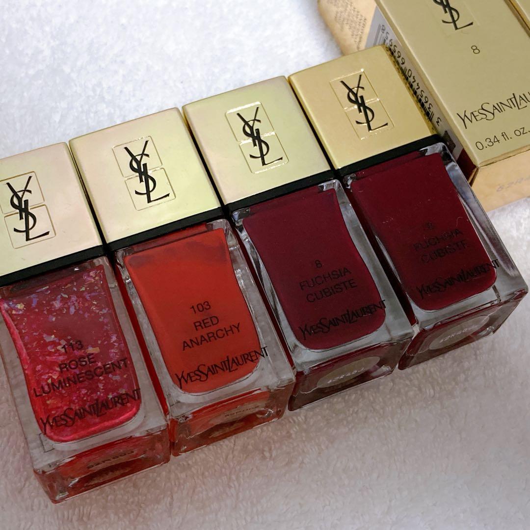 【新品未使用2本＋ほぼ新品2】イヴ・サンローラン　ネイル　マニキュア　4本セット