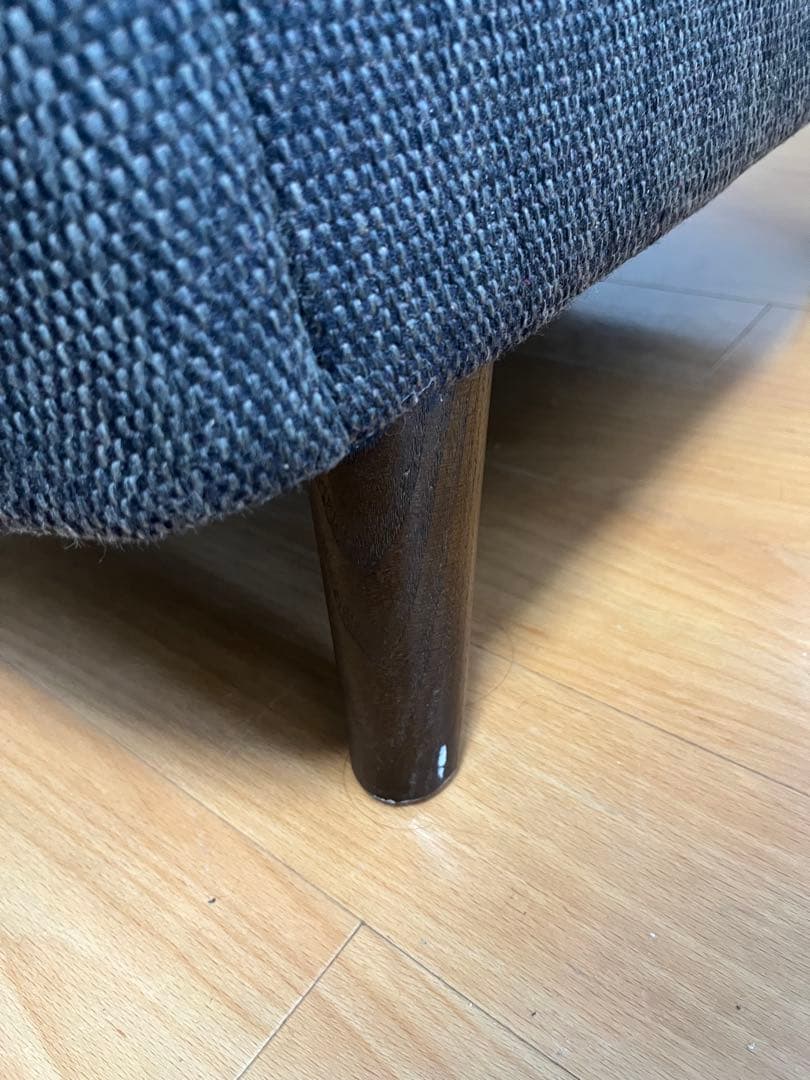 ニトリ 1人掛け布張りソファ「コウテイ3」ダークモカ（ハイバック）クッション付き