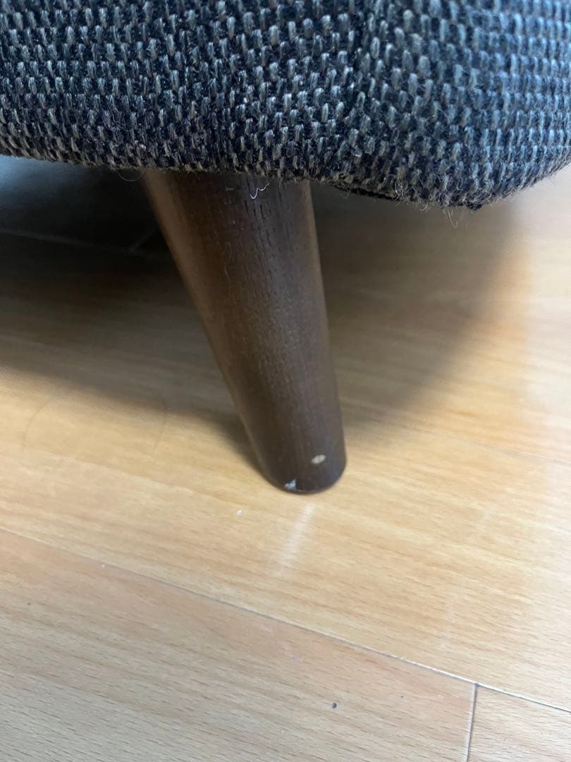 ニトリ 1人掛け布張りソファ「コウテイ3」ダークモカ（ハイバック）クッション付き