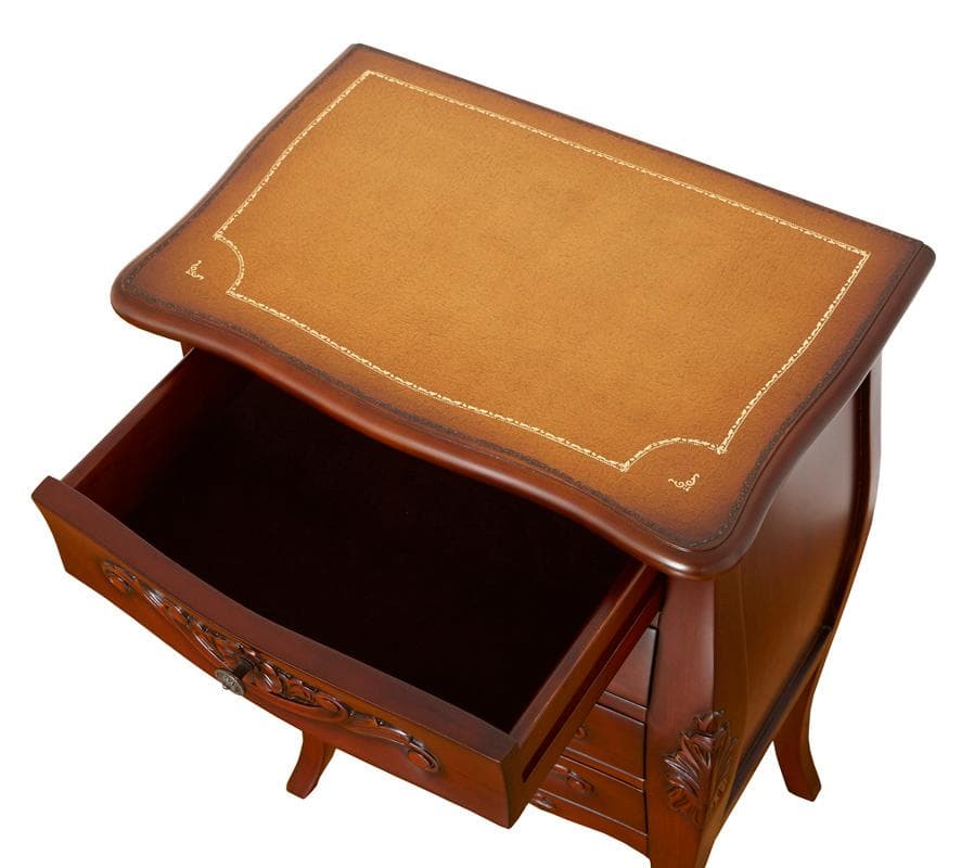 ヨーロピアン 4段チェスト 幅55cm ブラウン