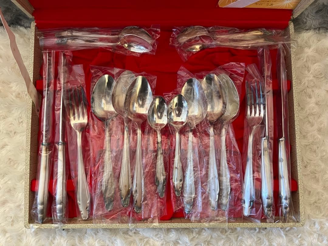 サクライ　カトラリーセット　洋白菊花　ディナーセット〈18本セット〉