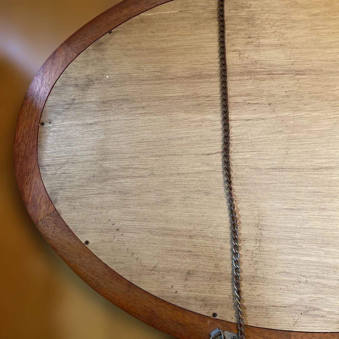 マルニ木工 オーバル ウォールミラー 壁掛け鏡 ヴィンテージ 高級家具