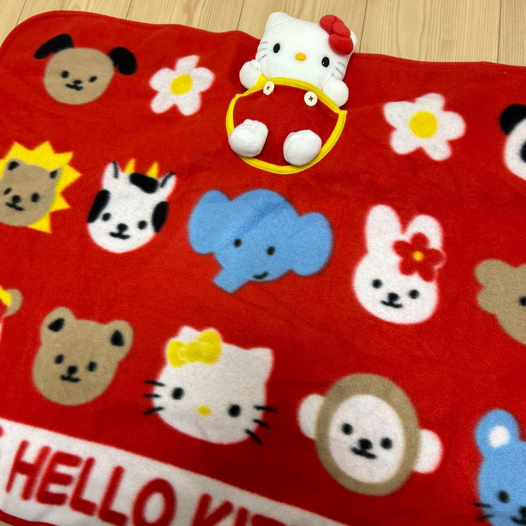 希少 2000年製 ハローキティ キティ ぬいぐるみ ブランケット 毛布