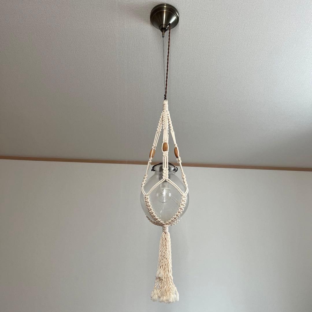 ボヘミアンスタイル ペンダントライト マクラメデザイン