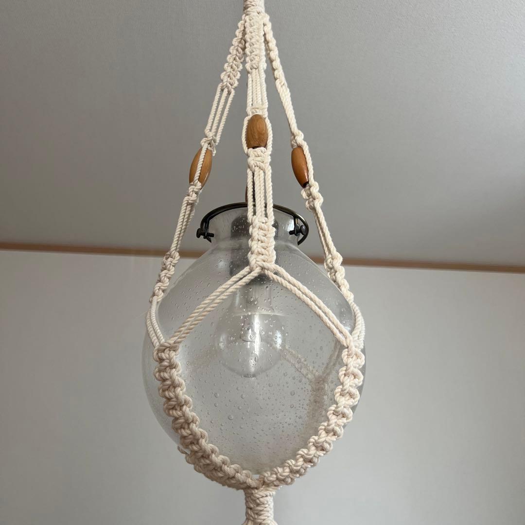 ボヘミアンスタイル ペンダントライト マクラメデザイン