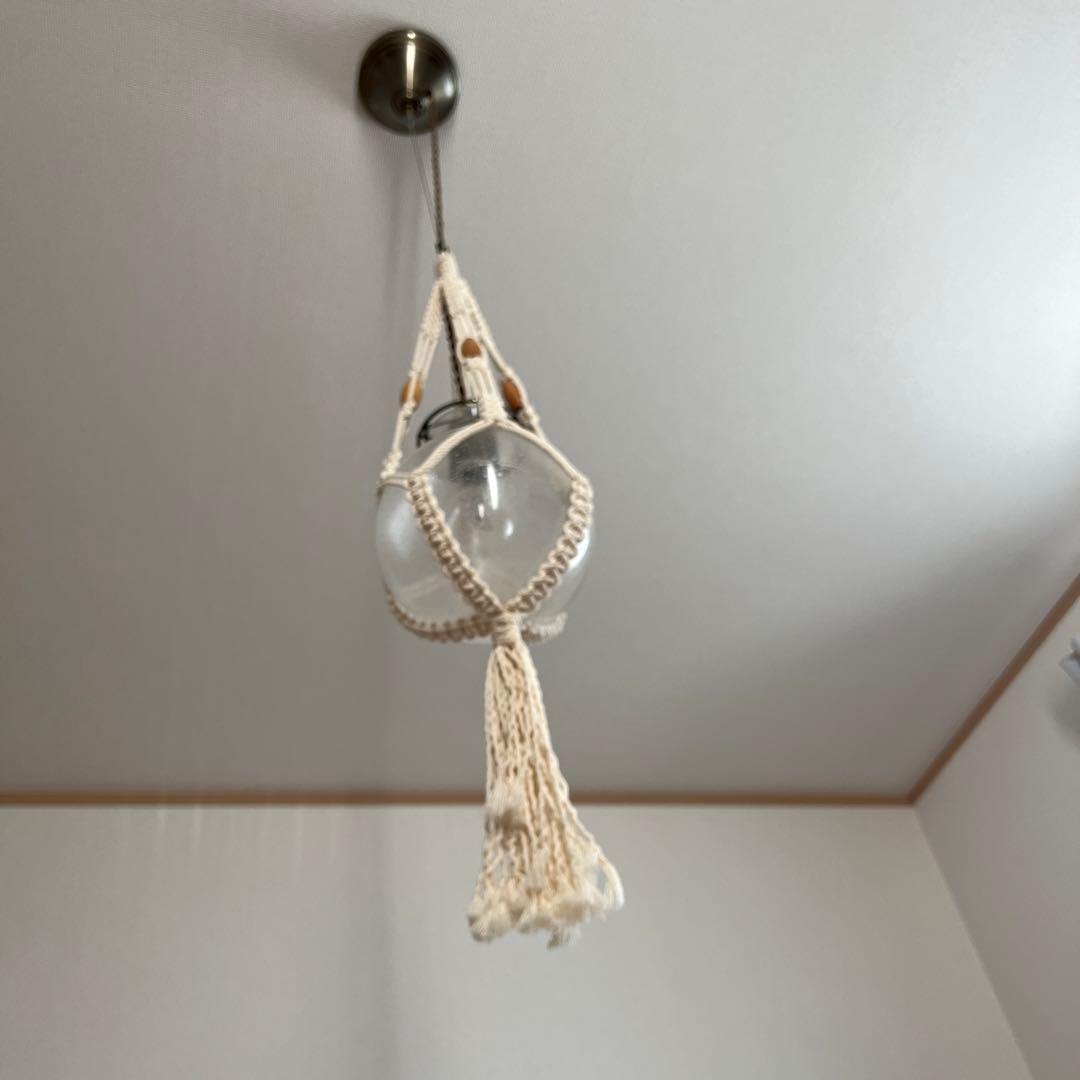 ボヘミアンスタイル ペンダントライト マクラメデザイン