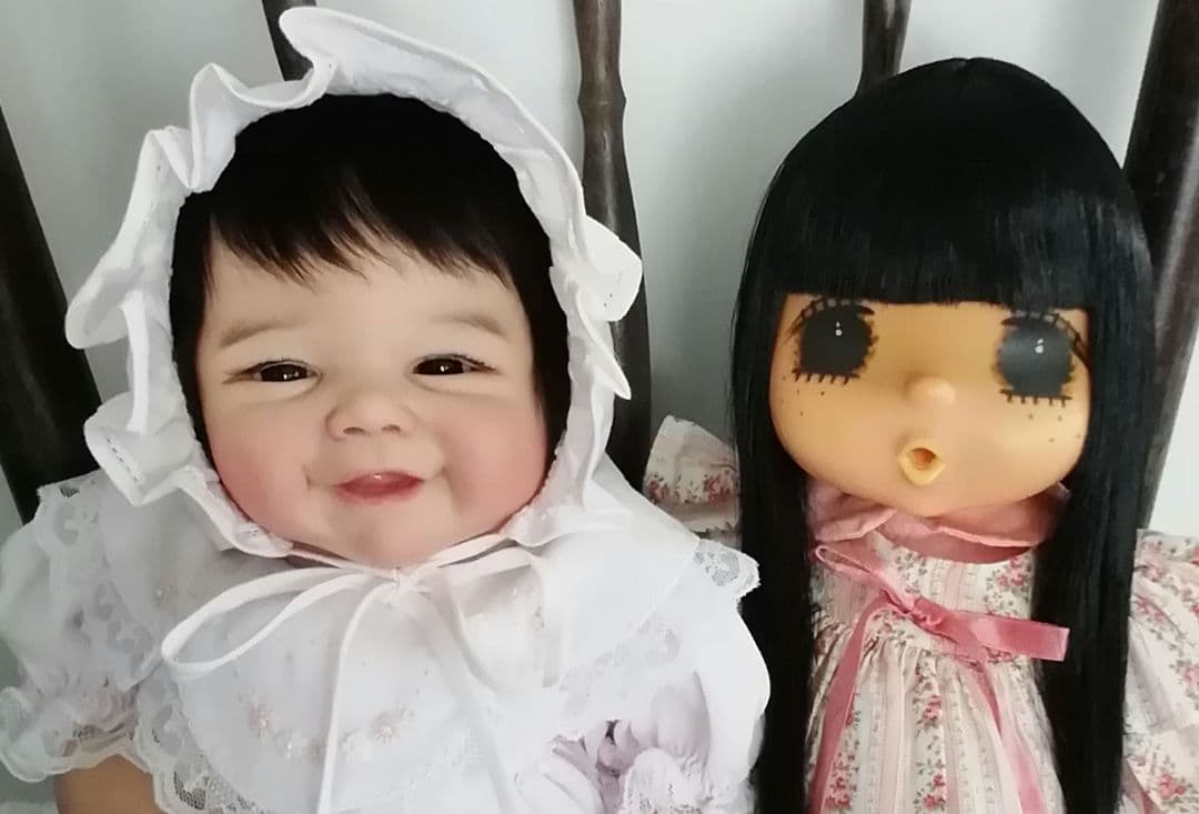 稀少!!黒髪ロングヘアーの超～♥️可愛いジェジェちゃん☆リボーンドールのお友達に