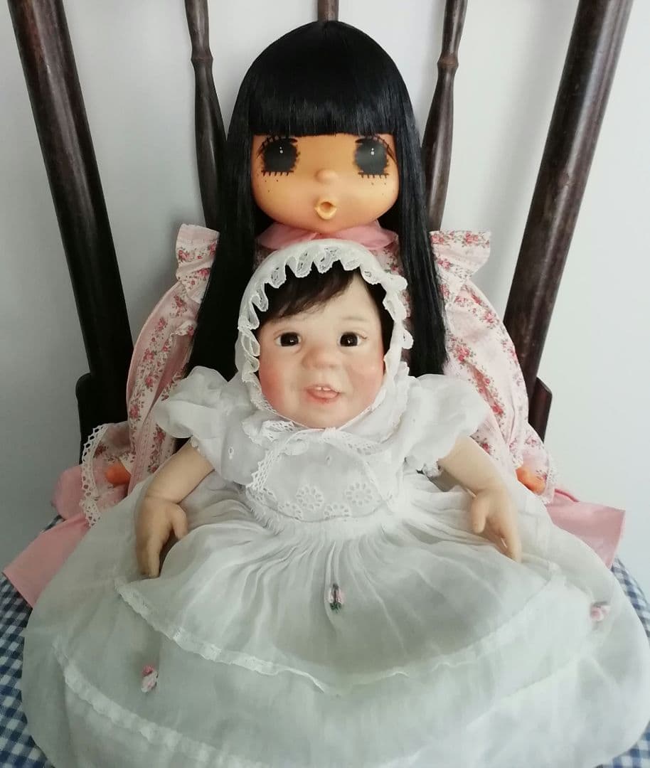 稀少!!黒髪ロングヘアーの超～♥️可愛いジェジェちゃん☆リボーンドールのお友達に