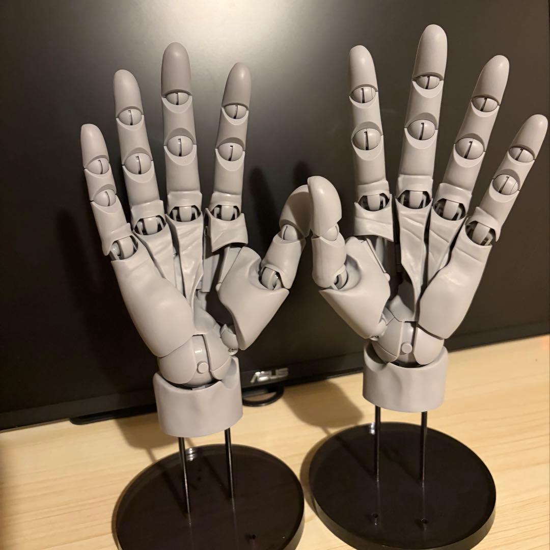 コトブキヤ デッサン用 ハンドモデル gray 1/1スケール 左右2点セット