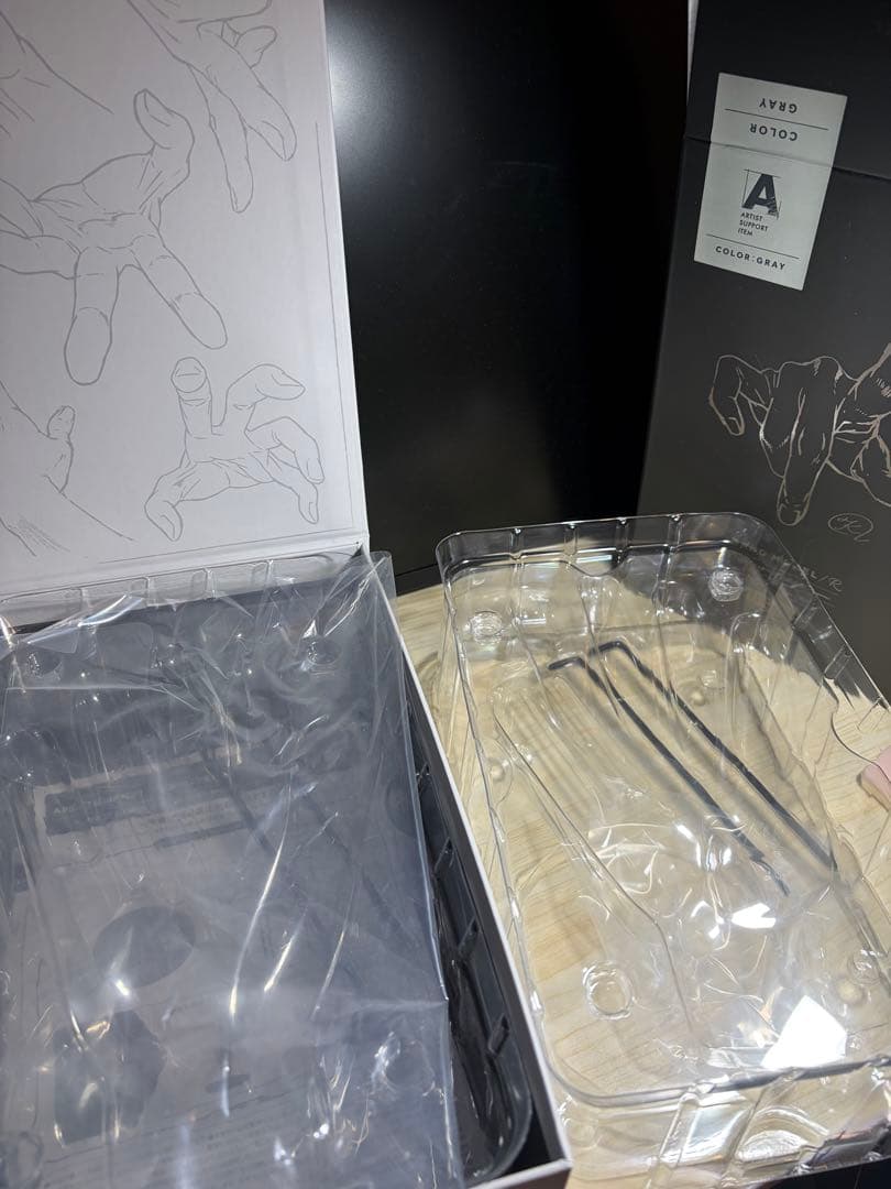 コトブキヤ デッサン用 ハンドモデル gray 1/1スケール 左右2点セット