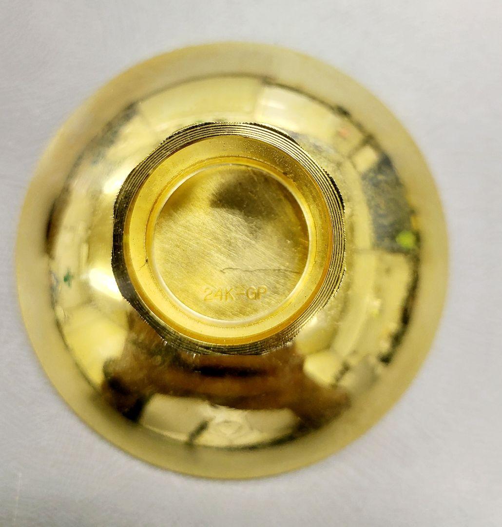 日本製 美品 24K GP 金盃 金杯 サイズ幅約7.5cm 高さ約2 - メルカリ